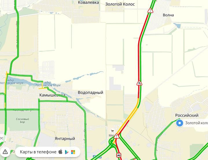 Пробки на м4 дон сейчас онлайн карта ростовская обл